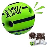 XXRXW Wobble Giggle Ball for Dogs, Interactive Squeaky Pet Supplies Toys, Funny Giggle Sound When Rolled or Shaken,Training Teeth Cleaning Herding Balls Indoor Outdoor Safe Dog Gifts