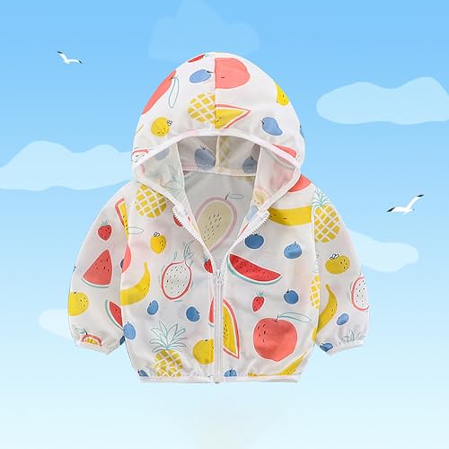 Summer 𝗦unscreen Hoodie for Girls Toddler Boy Lightweight Breathable Windbreaker Coat Sun Pr𝗼tection Outwear2