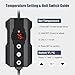 LURMMUE Dimming Thermostat for Reptiles, Digital Temperature Controller with PID & Memory for Heat Mats, Ceramic Heaters | 300W Output | ℉/℃ Switchable for Terrariums, Lizards, Snakes & Turtles