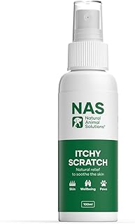 Natural Animal Solutions Itchy Skin Relief for Dogs and Cats. Itch Relief Spray & Hot Spot Spray Support for Dogs Irritate...