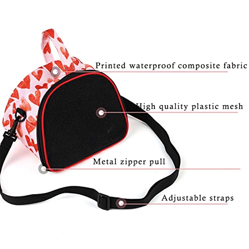 FUNAT Tragbare Tasche für Kleine Haustiere, Tragbare Hamstertasche mit Atmungsaktiver Abdeckung, Atmungsaktive Handtasche FüR Kleine Haustiere