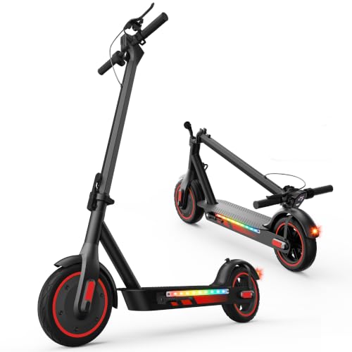 Image of 350W /500W Adult Electric Scooter, 8.5 inch /10 inch Solid Tires, 36V 7.8AH-15AH Battery, UP to 19-25MPH, 20-31 Miles Range, Foldable Lightweight E-Scooter, Dual Brakes, App Control, Max Load 265 LBS