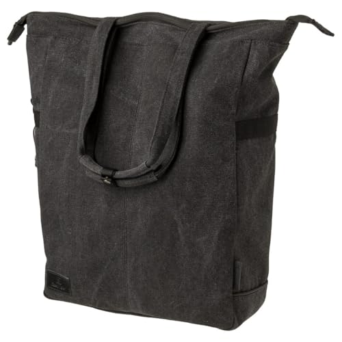 Fast Rider Celo Fahrradtasche für Gepäckträger, Seitentasche 23 Liter für Fahrrad, Tasche aus 100% Segeltuch, wasserabweisend, reflektierend, einfache Montage – Antrazit