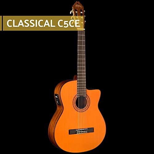 Washburn Classical C5CE Cutaway , Acoustic Electric Guitar by Washburn - Image 4