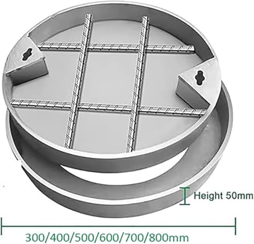 Panneau d'accès circulaire encastré en acier inoxydable trappe visite 70cm