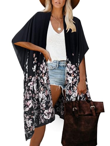 Image of Moss Rose Women Summer Bikini Kimono Bathing Suit Cover Ups for Swimwear