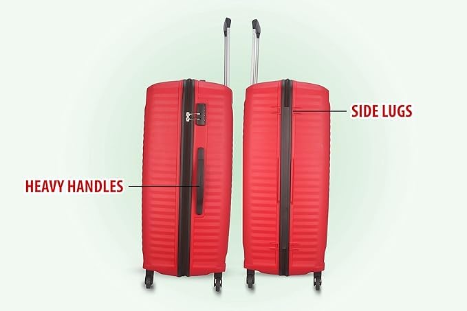 Image of American Tourister Plastic Kamiliant Polycarbonate 79 Cm 4W Hard Spinner Strolly /Luggage /Trolley Bag (W.RED)