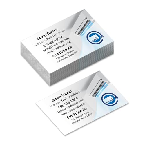 HVAC technician gear business card