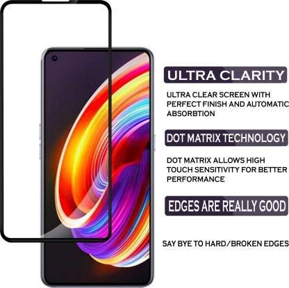 Image of Screen Protector for Oppo Realme X7 (Black) Tempered Glass Edge-to-Edge 6D Screen Guard With Installation Kit