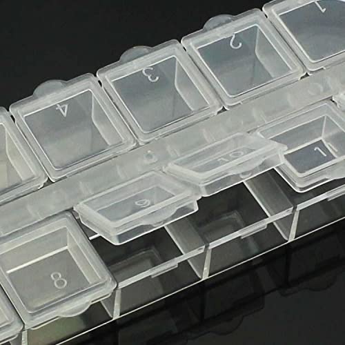 HEAVENGLOW 12 Compartment Empty Storage Case Box For Nail Art Tips Gems Rhinestone Tool-image-18
