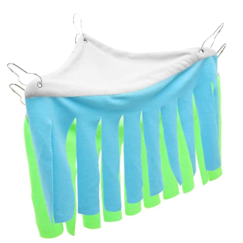 LEDMOMO 2個 ハムスターの隠れ家 モルモット 豚 二 バードチュー ハムスター用の檻のおもちゃ フリース ゴミ 動物 屋外 ハムスターハンモック ギニア ケージ うさぎ ペット フランネル