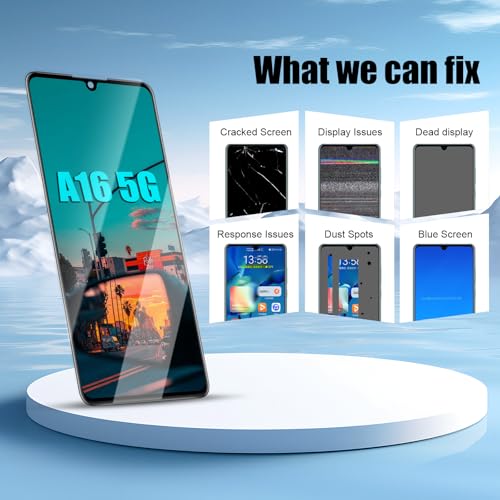 Image of DTD Display for Samsung Galaxy A16 5G SM-A166B /A166E LCD Screen Replacement Digitizer Touchscreen Assembled Replacement with Tools (Black with Frame)