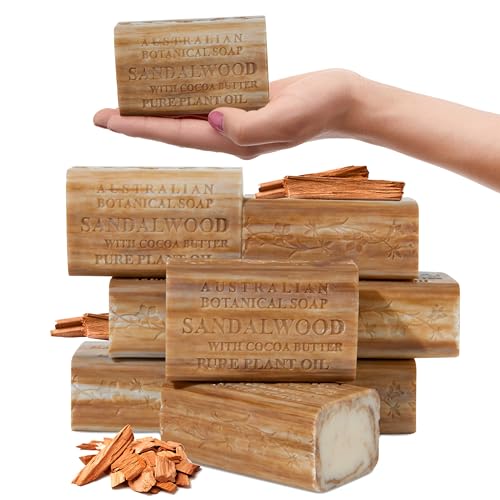 Australian-Botanical-Soap-Sandalwood-with-Cocoa-Butter-66-oz-187-g-Soap-Bars-Natural-Base-Soap-All-Skin-Types-Essential-Oil-Women-Men-Shea-Butter-Enriched-Bar-Soap-Pack-of-8 Australian Botanical Soap Sandalwood with Cocoa Butter 66 oz 187 g Soap Bars Natural Base Soap All Skin Types Essential Oil Women Men Shea Butter Enriched Bar Soap Pack of 8