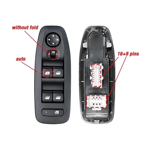 Commande lève-vitre Citroën C3 interrupteur vitre électrique 24 pins