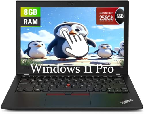 Lenovo Thinkpad X280 - Laptop Business con pantalla táctil, pantalla FHD de 12.5 pulgadas (1920 x 1080), Intel Core i5-7200U 2.5 GHz, 8 GB de RAM, SSD de 256 GB, teclado QWERTY del Reino Unido