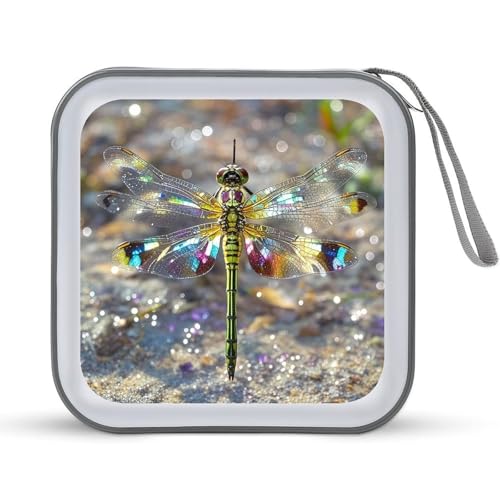 Funda para CD y DVD Jewel Dragonfly con capacidad de 40 discos y correa de mano portatil 2