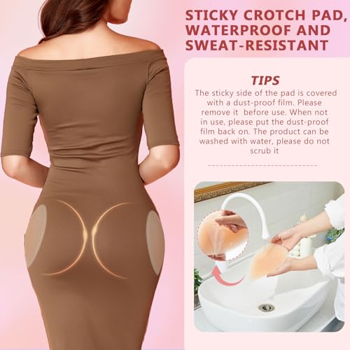 Silicone Hip Dip Pads Shapewear Butt Pads for Women Hip Dip Corrector for Crossdressers Underwear4