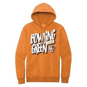 Bowling Green State Falcons Unisex Pullover Fleece Hoodie, Marigold, X-Large