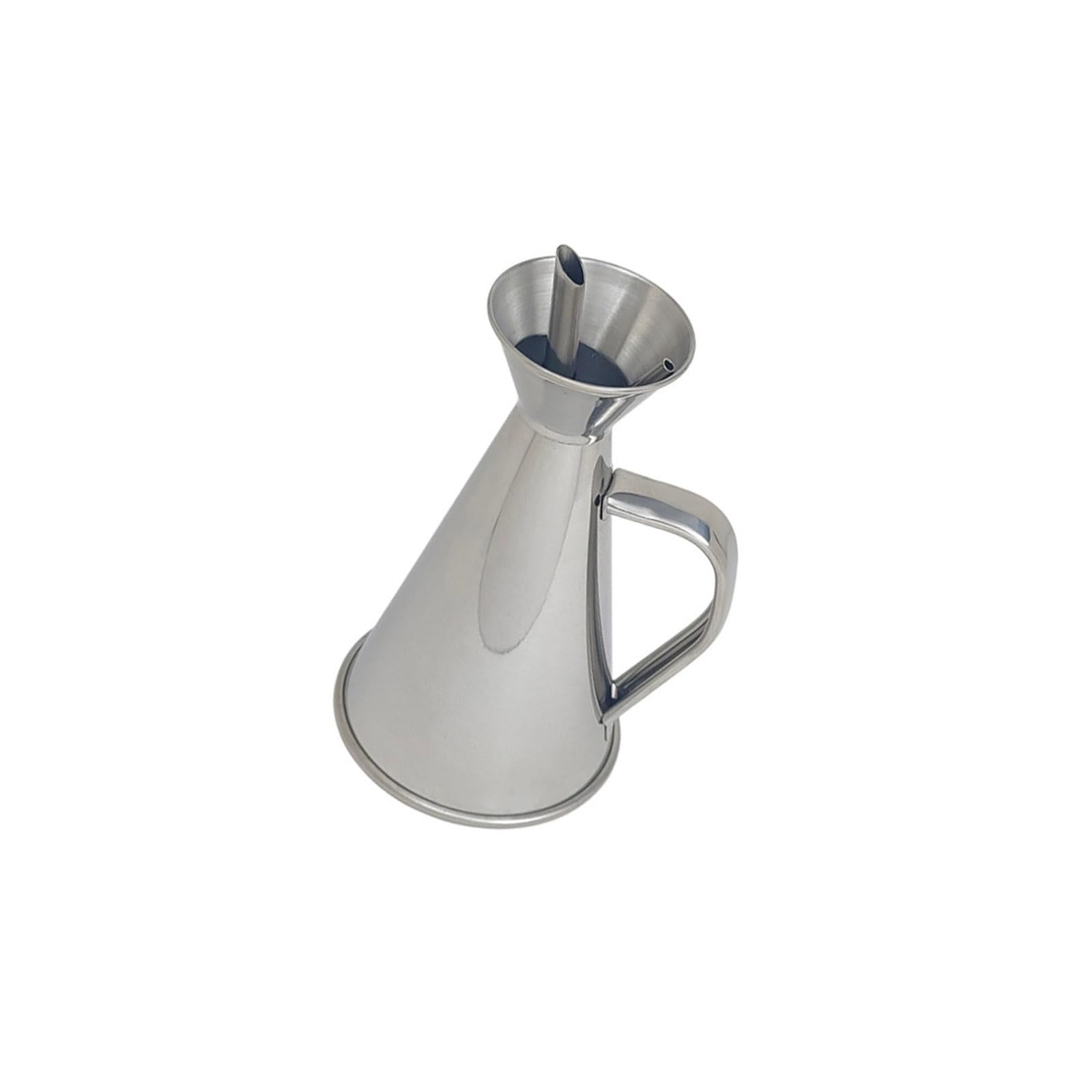 Tsophreniq Nonrust Steel Oil Bottle Feature Ergonomic Handle and Sturdy Construction Ergonomic Pourer Modern Dispenser