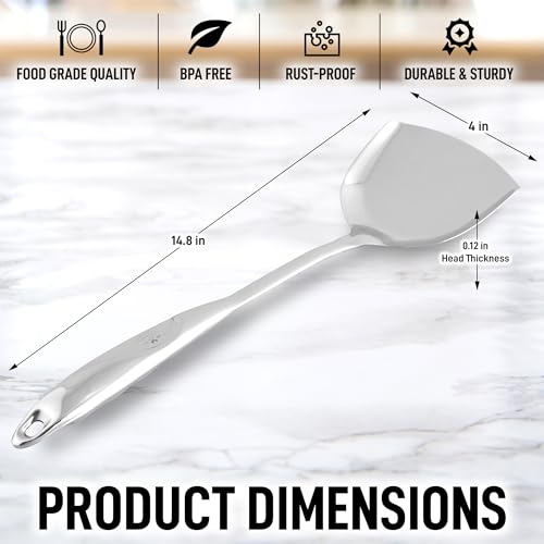 Image of Zulay Kitchen Stainless Steel Wok Spatula