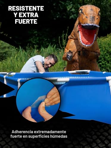 Miniatura 2 de T-Rex Waterproof Tape Transparent - Cinta Acorazada Impermeable - Cinta De Sellado Ideal Para Piscinas Y Exteriores - Resistente A Los Rayos Uv Y Al Calor - 50mm X 1,5m