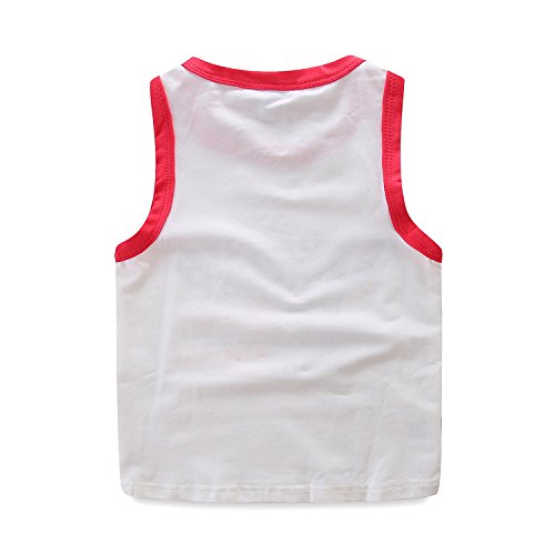 Image of Mud Kingdom Little Boys Summer Outfits Cute Cartoon Printing Tank Top Sets