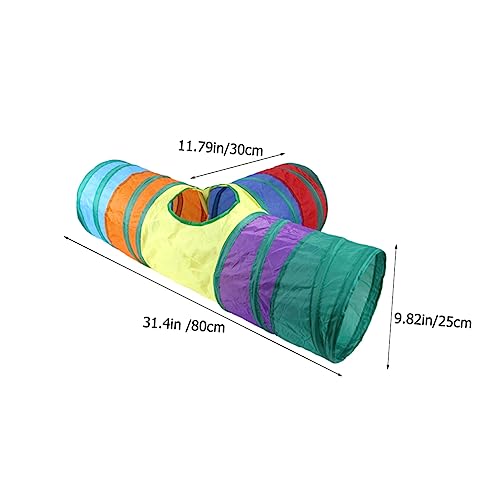 Abaodam Rabbit Tunnel Hamster Tube Plush Toy Bunny Indoor Playpen Hideout Scratch-Resistant Compact Design