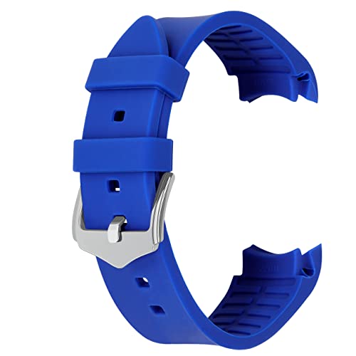 Bracelet silicone 20mm pour montre de sport et connectée avec embout arrondi