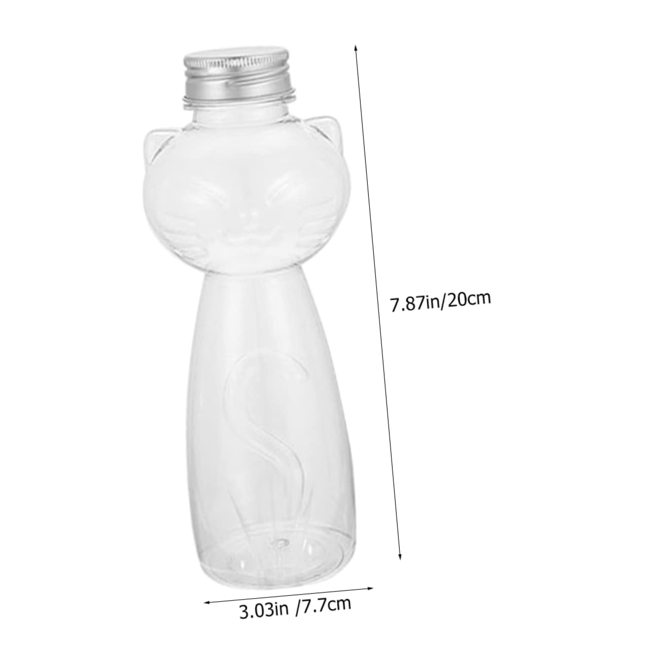 GOOHOCHY 8Pcs Shaped Juice Bottles Pet Bottles for Milk Juice Cold Drinks Leak Design Shape for Home the Go Beverages