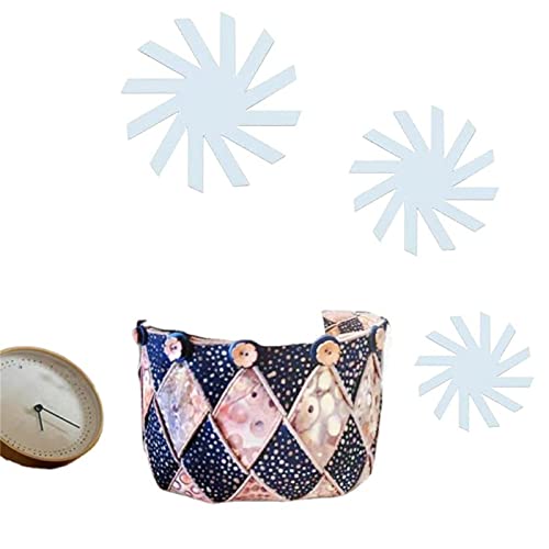 dhrszpd 6/8/12/15 in Woven Spiral Storage Basket Template Set,Cutting Set DIY Acrylic Quilting Template,Sewing Pattern Template Home Sewing Art Craft
