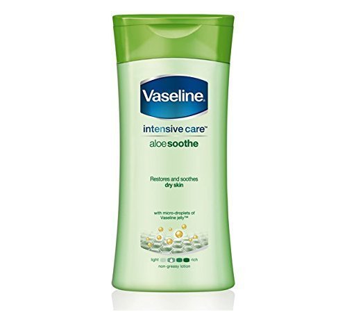 2 X Vaseline Intensive Aloe Soothe Body Lotion Restores and Soothes Dry Skin, 200ml (Pack of 2) - Styledivahub