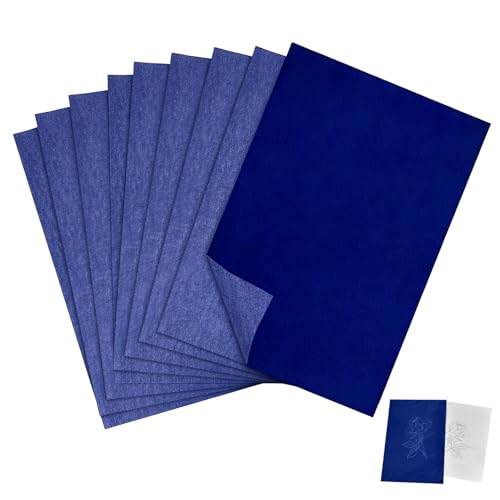 50 Blatt Transferpapier,Pauspapier A4,Graphitpapier,Durchschlagpapier,Kohlepapier zum Nachzeichnen,Abpauspapier,Blaupause Papier,Tracing Paper,Pauschpapier A4,Blaupapier Durchschreiben,Leinwand (S)