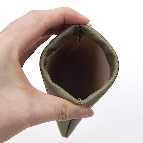 Image of 3 Pack Leather Eyeglasses Cases PU Soft Sunglasses Pouch Squeeze Top Portable Glasses Cases for Men Women