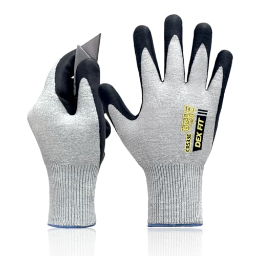 DEX FIT CR533E ESD Cut Resistant Gloves (Gray)