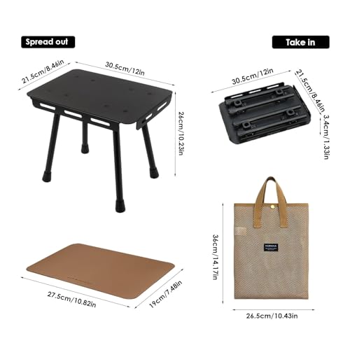 Table de pique-nique d'extérieur en aluminium durable avec structure renforcée - 3