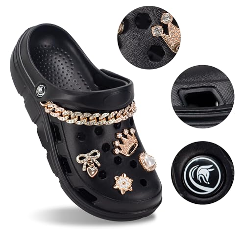 Image of PIMIO Garden Clogs for Women and Men,Slip On Work Shoes with Arch Support,Womens Mens Quick-Dry Water Shoes Casual Sandals,Comfortable Slippers
