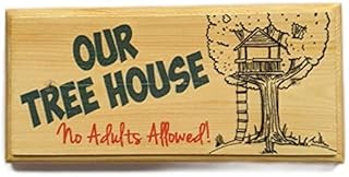 Our Tree House Sign, Custom Treehouse Plaque, No Adults Allowed Signs, Treehouse Name Plaque, Childrens Treehouse Sign