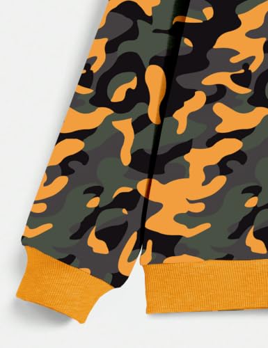 Image of Boys Clothes Fall Winter Outfits Camouflage Long Sleeve Hoodie and Pants 2PC Kids Clothes Boys for 5-14 Years