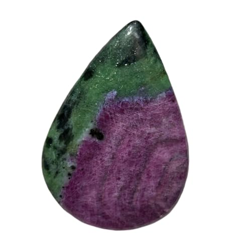 Rubis zoïsite naturel poire cabochon 35mm pour fabrication de bijoux bague et collier DIY