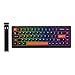 EPOMAKER HE68 Lite Teclado para Juegos con Cable con Hall Effect, Sondeo de 8000Hz y Escaneo de 128KHz, Activación Ajustable, Latencia de 0,125ms, Amortiguación Acústica, Snap Key, A-RGB (Negro Rojo)