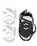 JiuruApex 2 Sets White Mouse Skates, Mouse Feet Replacement Pads Skates for Logi G502 Wired (Proteus Core/Spectrum/Hero), Glass-Infused PTFE Mouse Feet with Curved Edges, Ultra-Smooth Glide