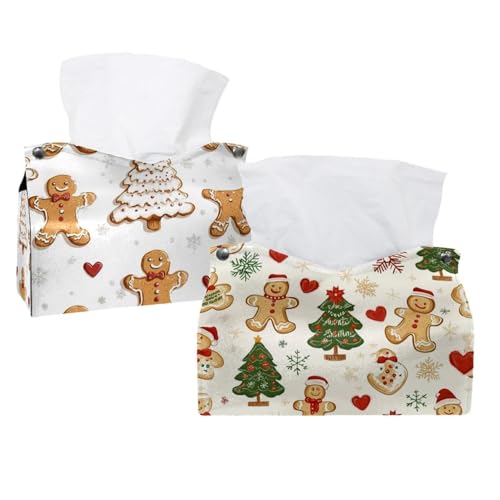 Boîte à mouchoirs de Noël pour voiture et coiffeuse : déco festive de comptoir