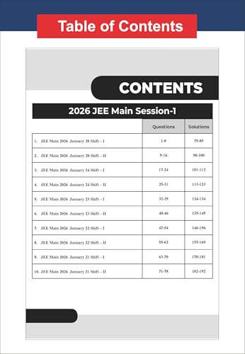 Image of Disha 10 JEE Main Online 2026 Session I Previous Year Solved Papers (All sittings) with Rank Predictor 5th Edition | PYQs for Physics, Chemistry & Mathematics | Mock Tests