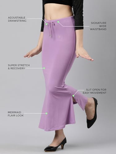 Image of TWIN BIRDS Saree Shapewear for Women | Super Soft Viscose Elastane Saree Petticoat Skirt | Stretchable & Comfortable SareeShaper