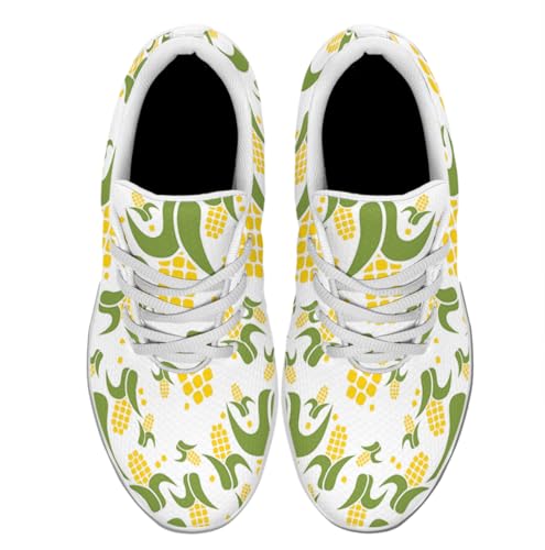 Women Men Corn Shoes Personalited 3D Print Running Shoes Athletic Tennis Sneakers2