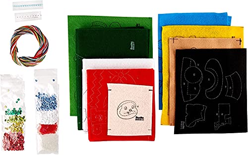 Bucilla Santa And Snowman Felt Applique Stocking Kit, 18-Inch #TOP5