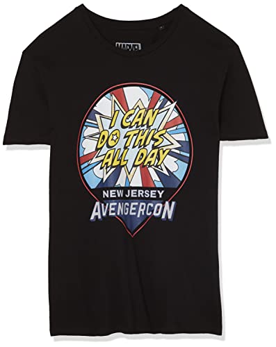 Marvel Uxmissmts004 Camiseta, Negro, 3XL para Hombre