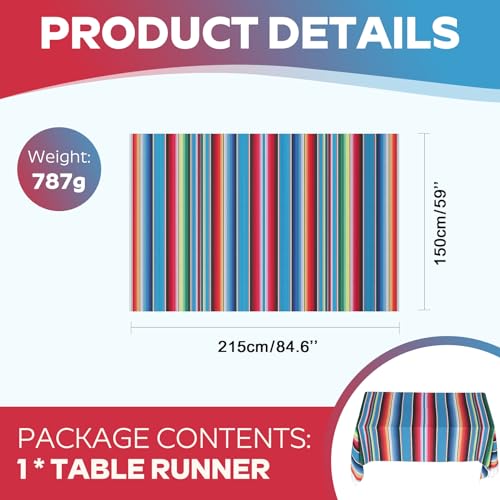 Liseng Mexikanische Decke, Sarape Picknick, Tischdecke, warme Decke, Yoga-Stange, 120 x 180 cm