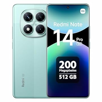 Smartphone Xiaomi Redmi Note 14 Pro 5G Coral Green (Verde) 12GB RAM 512GB ROM NFC [ 24090RA29G ]