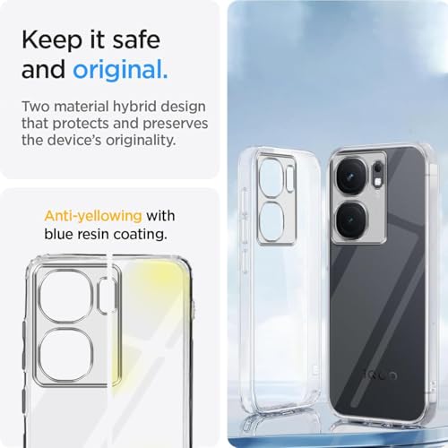 Image of Jkobi Back Cover for Vivo iQOO Neo9 Pro (Silicone Clear Shockproof Case with Camera Protection | Flexible and Soft | Transparent)